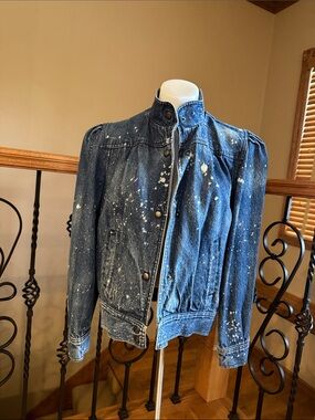 Vintage bleached denim jacket